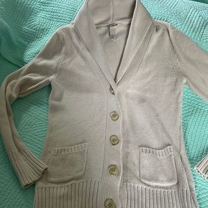 Lucky Brand Beige Cream Cardigan Sweater